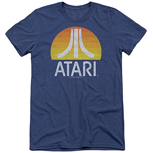 Atari Video System - Camiseta de manga corta para adulto con logotipo de sol amarillo envejecido