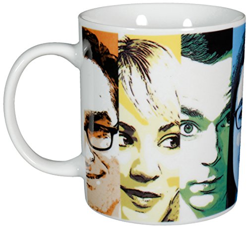 Big Bang Theory The Kaffeetasse „Faces“, Porzellan, 320ml – 0122072 Taza de café, Porcelana, weiß, 12 x 7.5 x 9.3000000000000007 cm