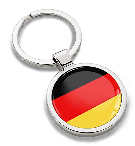 Biomar Labs® Llavero de Metal 3D con Bandera Nacional de Alemania Germany Flag, Regalo para Hombre y Mujer KK 186