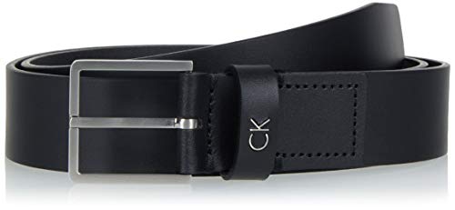 Calvin Klein Formal Belt 3.5cm Cinturón, Negro (Black 001), 110 (Talla del fabricante: 95) para Hombre