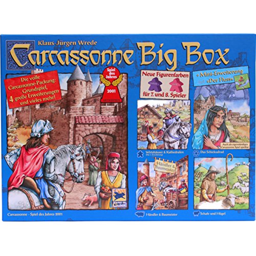 Carcassonne Big Box 2014 - Grundspiel mit Fluss & 4 Erweiterungen [Importación alemana]