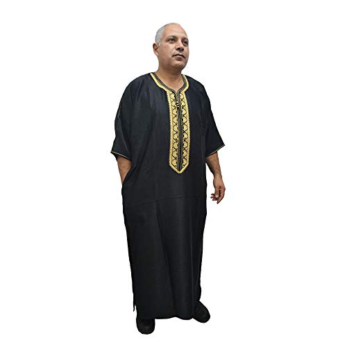 Chilaba caftán djellaba túnica Modelo árabe Marruecos satén y algodón Mide de Ancho 70 cm y Largo 145 cm Aproximadamente