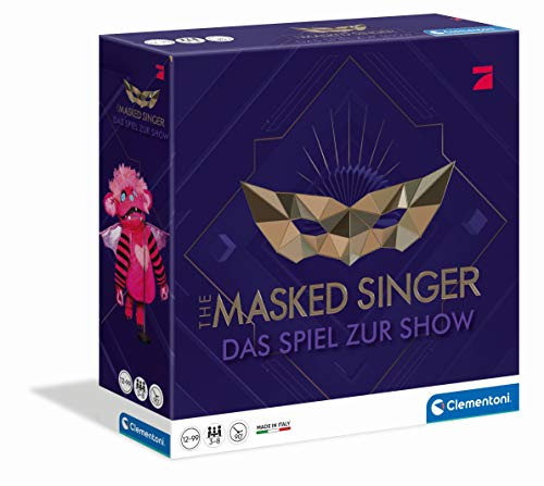 Clementoni 59203 The Masked Singer Pro7-Show - Juego Familiar para 3 – 10 Jugadores, Divertido Juego de Fiesta, Juego de Cartas para televisión a Partir de 12 años