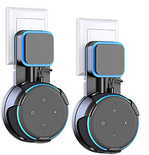 Cocoda Soporte para Echo Dot 3.ª Generación, Solución de Ahorrar Espacio para Asistentes de Voz Doméstico, Inteligentes Dot Accesorios con Gestión de Cables, 2 Unidades Sin Desorden de Cables