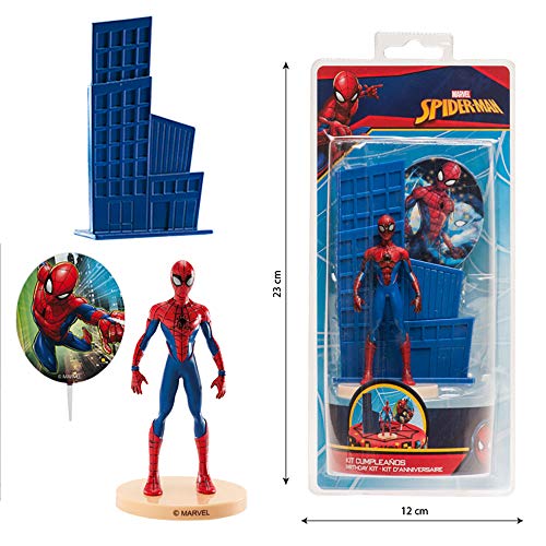 Dekora - Decoracion para Tartas con la Figura de Spiderman de PVC