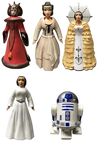 Disney Star Wars Queen Amidala and Princess Leia Figures Deluxe Dress Up Set With R2-D2 - Disney Parks Exclusive by Disney