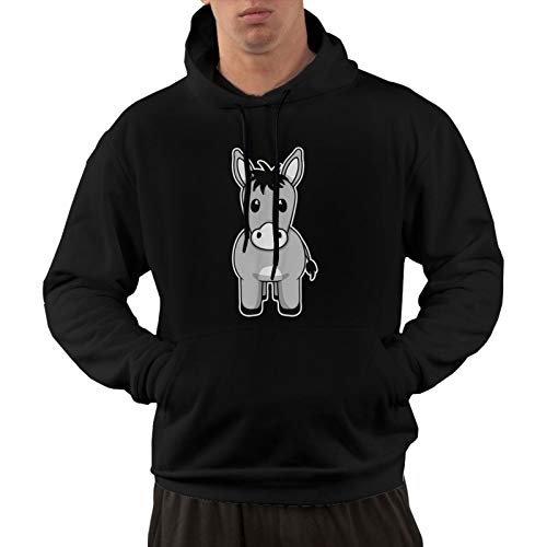 Donkey - Sudadera con capucha y bolsillos para hombre