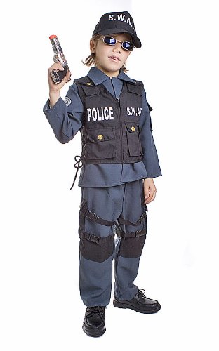 Dress Up America De niños S.W.A.T. Disfraz de Oficial de policía