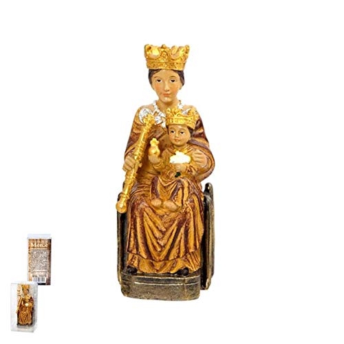 DRW Figura Virgen de la Mercé Resina 11 cm con Caja con la Historia