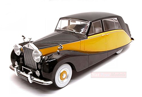 EDICOLA MCG18066 Rolls Royce Silver Wraith Empress by Hooper Black/Yellow 1:18 Compatible con