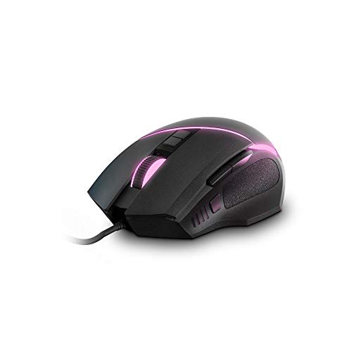 Energy Sistem Gaming Mouse ESG M2 Flash (Ratón 6400 dpi, USB, Luces LED RGB, 8 Botones customizables)