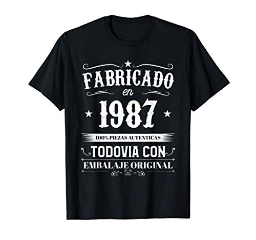 Fabricado en 1987 Regalo de 33 años Camiseta
