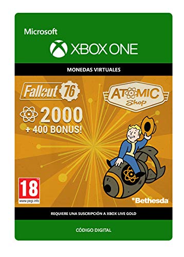 Fallout 76: 2000 (+400 Bonus) Atoms | Xbox One - Código de descarga