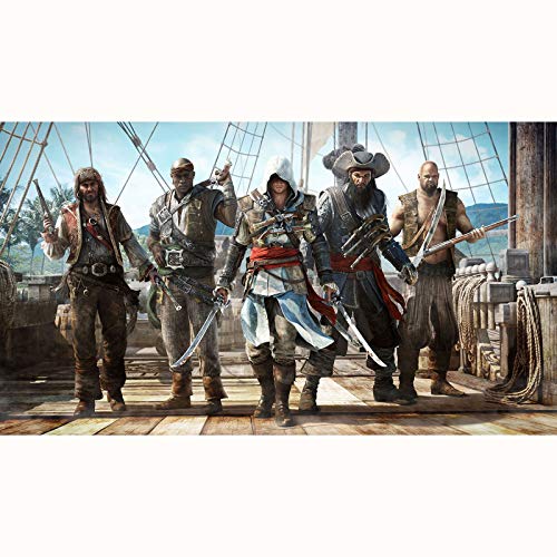 FENGZI Assassin'S Creed IV: Black Flag Jigsaw Puzzles Edward 5 Hombres Pirate Ship Puzzle 300/500/1000/1500 Pieza (Size : 1000Pieces)