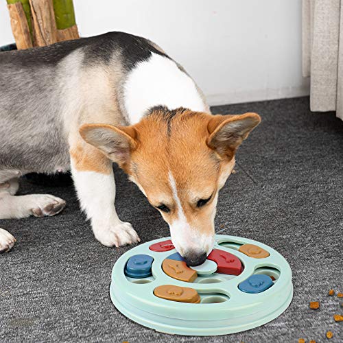 FREESOO Juguete Rompecabezas Interactivo para Perros Puzzle Toy Juegos Dispensador de Golosinas Alimentador Lento para Perros Pequeños Cachorros Entrenamiento Juguete de Puzle para Perros
