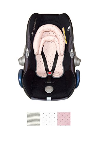 Fundas BCN ® - F164/4597 - Pack Reductores Universal Para Silla De Coche De Grupo 0, Maxicosi, Portabebé, Capazo - Estampado Little Fun Peach