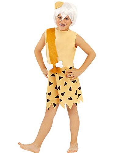 Funidelia | Disfraz de Bam-Bam - Los Picapiedra Oficial para niño Talla 3-4 años ▶ The Flintstones, Dibujos Animados, Los Picapiedra, Cavernícolas