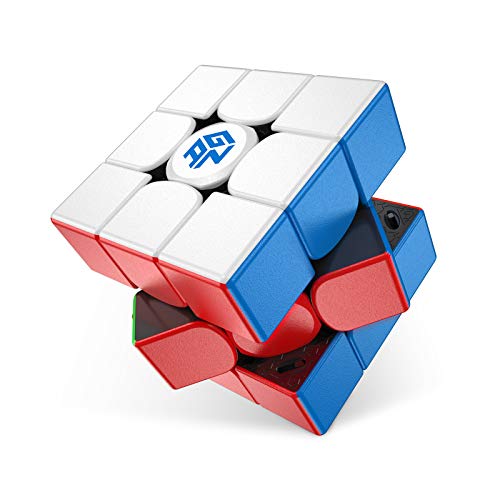 GAN 11 M Pro, 3x3 Cubo de Velocidad Magnético, Cubo Magico Juguete Rompecabezas Cubo Sin Pegatinas Superficie Esmerilada (Negro Interno)