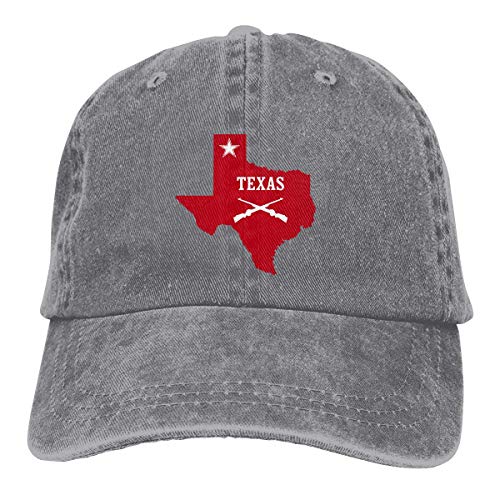 Gorra de Camionero Unisex Adulto Texas Lone Star State Washed Denim Cotton Sport Outdoor Baseball Hat Ajustable One Size