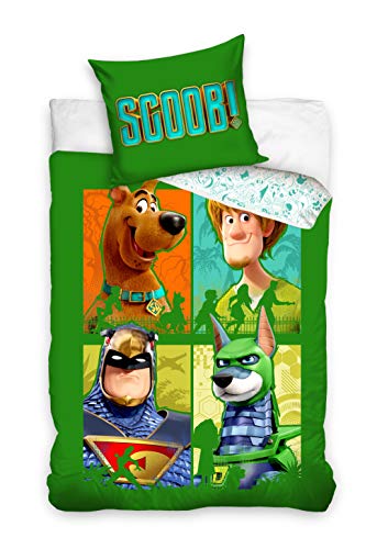 Hanna-Barbera Scooby DOO SD202004 Scooby-DOO - Juego de cama infantil (140 x 200 cm + 70 x 90 cm)