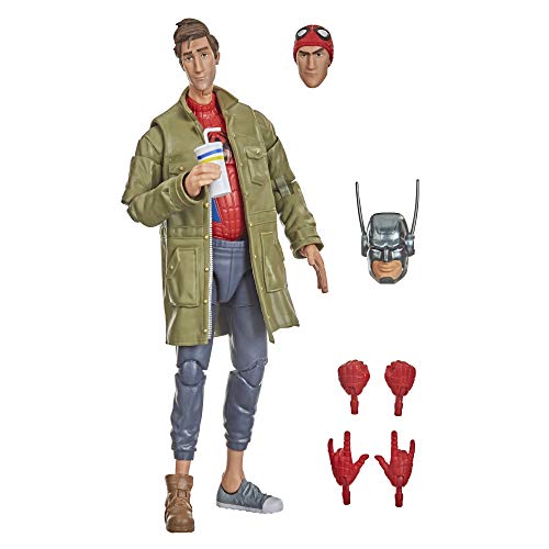 Hasbro Marvel Legends Series Spider-Man: Into The Spider-Verse Peter B. Parker Figura de acción Coleccionable de 6 Pulgadas para niños de 4 años en adelante