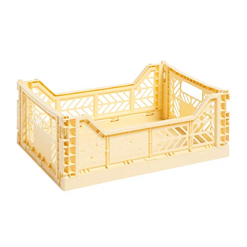 Hay Colour Crate M 507673 - Caja de transporte (14,5 x 30 x 40 cm), color amarillo