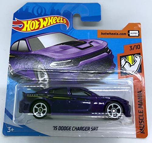 Hot Wheels 2018 '15 Dodge Charger SRT Metallic Purple 3/10 Muscle Mania 313/365 (Short Card)
