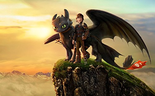 How to Train Your Dragon 2 Poster Seda Cartel On Silk <96x60 cm, 38x24 Inch> - E52FAE