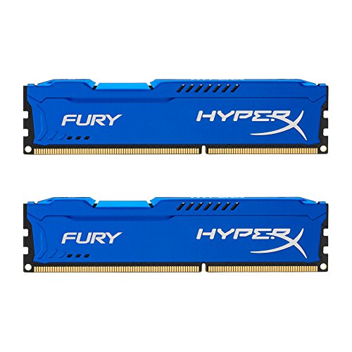 HyperX Fury - Memoria RAM de 8 GB (1866 MHz DDR3 Non-ECC CL10 DIMM, Kit 2x4 GB), Azul