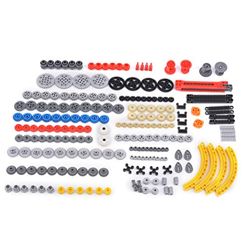 HZYM Piezas de repuesto técnicas, piezas de engranajes técnicos piezas de repuesto ladrillos bloques de construcción compatibles con piezas Lego Technic - Color al azar