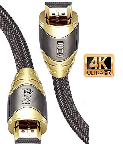 IBRA 1M Luxury Cable de HDMI de Ultra Alta Velocidad Cable de 18Gb/s HDMI 2.0b Soporte 4K@60Hz Fire TV, Ethernet, Retorno de Audio,Video UHD 2160p,HD 1080p,3D, Xbox Playstation PS3 PS4 PC