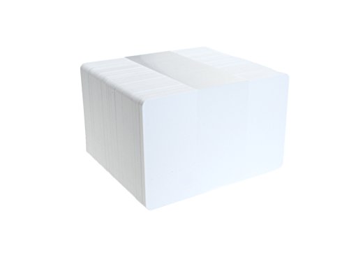 ID Card IT CR80 - Tarjetas de PVC para identificación (760 micrones), color blanco, color blanco