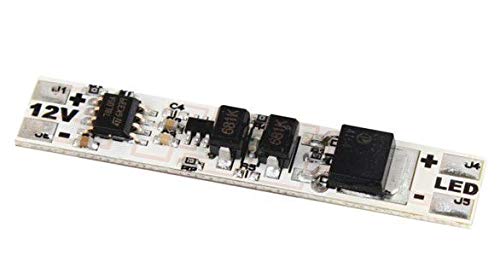 Interruptor / conmutador táctil ON/OFF, de 12 V, para perfiles de aluminio con tira LED de 60 W