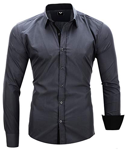 Kayhan Hombre Camisa, TwoFace Grey S