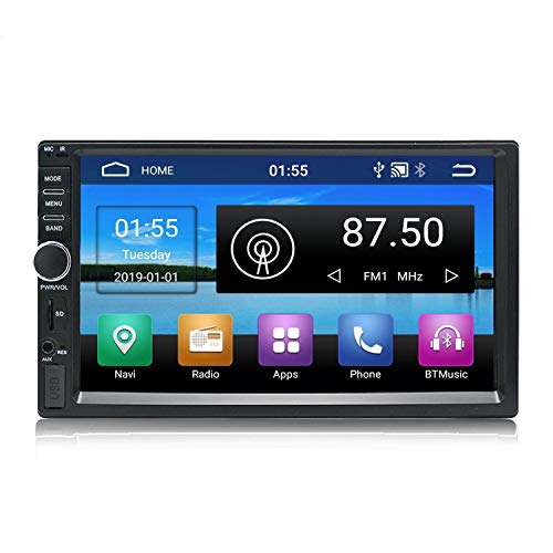 KKXXX KX011 Android 8.1 Car Stereo Navegación GPS Quad Core Auto Radio AM FM RDS 2 Din Pantalla Táctil de 7 Pulgadas 1024 * 600 BT Control del volante 1GB RAM 16GB ROM Wi-Fi