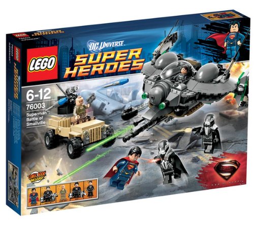 LEGO 76003 76003 Super Heroes DC Universal - Batalla de Smallville Superman con 5 pequeñas Figuras de Superman, Oberst Hardy, General Zod, Faora y Tor-An.