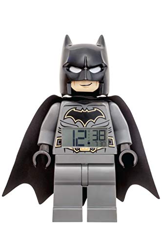 LEGO Reloj Despertador, Negro/Gris, DC Comics Batman