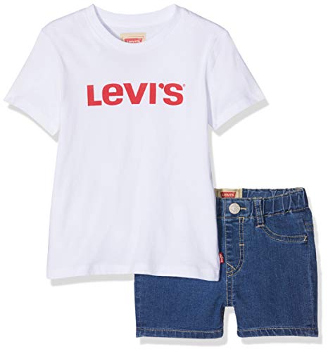 Levi's kids Nn37004 Outfit Conjunto, Multicolor (Assortiment 99), 9-12 Meses (Talla del Fabricante: 12M) para Bebés