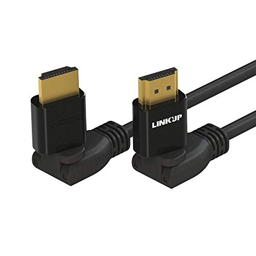 LINKUP - Cable HDMI 4K Video Digital Ultra HD Giratorio 360° - Super Resistente 28AWG - Alta Velocidad 18GB/s | 4096 x 2160 | Compatible con Apple Xbox PS4 PC Samsung TV - 6FT/182CM