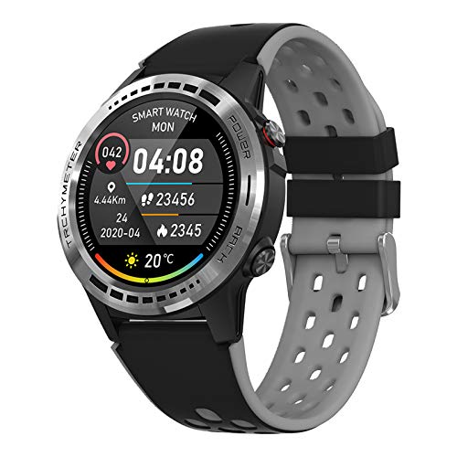 LTLGHY Smartwatch, Reloj Inteligente IP67 con 1.3" Pantalla Táctil Completa Pulsómetro Podómetro Monitor De Respirar 5 Modos De Deportes GPS Pulsera Actividad Inteligente,Negro