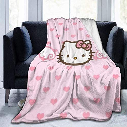 Manta de Felpa Ultra Suave de Hello Kitty, cálida y acogedora, Manta de Felpa, sofá Cama, 50"x 40"