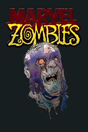 Marvel Zombies Captain America Zombie Head: Notebook Planner -6x9 inch Daily Planner Journal, To Do List Notebook, Daily Organizer, 114 Pages