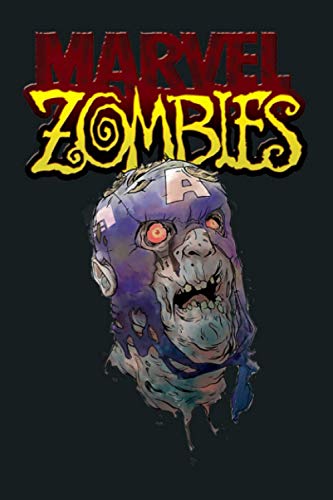 Marvel Zombies Captain America Zombie Head Premium: Notebook Planner -6x9 inch Daily Planner Journal, To Do List Notebook, Daily Organizer, 114 Pages