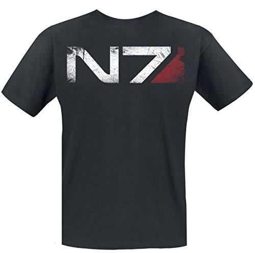 Mass Effect - N7 Andromeda Distressed - Camiseta oficial para hombre