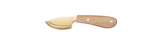 MASTER CLASS Artesà Luxury Stainless Steel Hard Cheese Knife with Wooden Handle, Brass Finished
