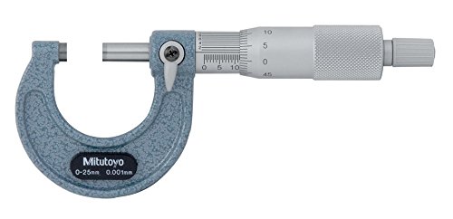 Mitutoyo 103 – 129 serie MM-103 fuera micrometre, 0 mm-25 mm gama, 0,001 mm graduación