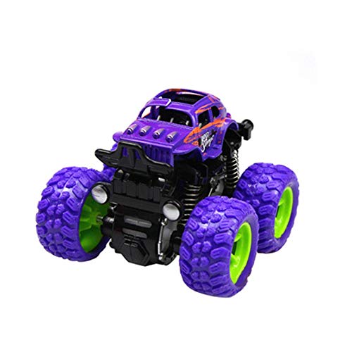 Monster Trucks 9 x 8,5 x 7,5 cm, coches de fricción para niños, juguete para niños y niñas, vehículos Push and Go, tracción de 4 ruedas, ruedas grandes, suspensión giratoria de 360 grados