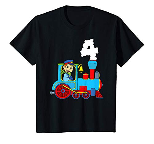 Niños 4 Años Regalo Tren Niño Camiseta