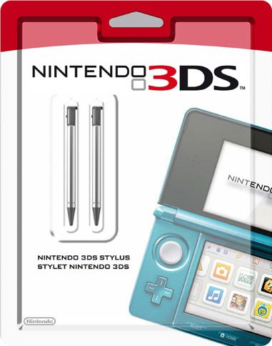 NINTENDO 3DS SET DE 2 PUNTEROS (STYLUS)