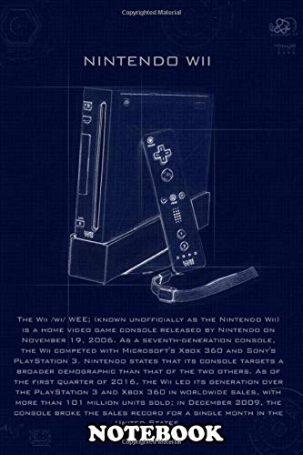 Notebook: Nintendo Wii With Blueprint Effects , Journal for Writing, College Ruled Size 6" x 9", 110 Pages